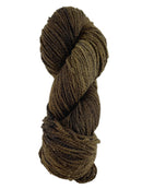 A brown skein of Mountain Meadow Wool Laramie yarn