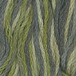 A close-up photo of colorful Plymouth Fantasy Naturale yarn