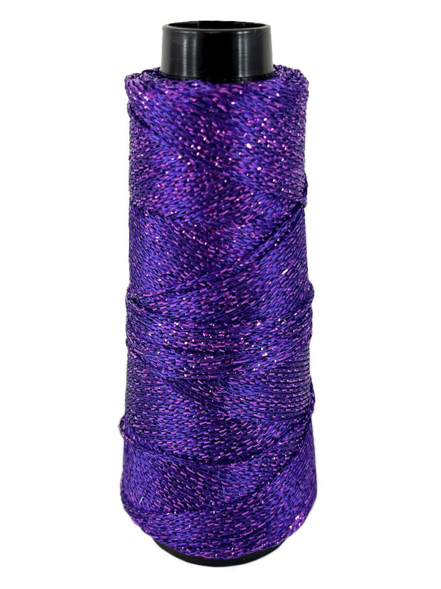 A purple cone of Lincatex Gold Rush yarn