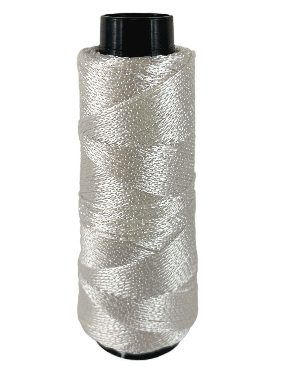 A white cone of Lincatex Gold Rush yarn