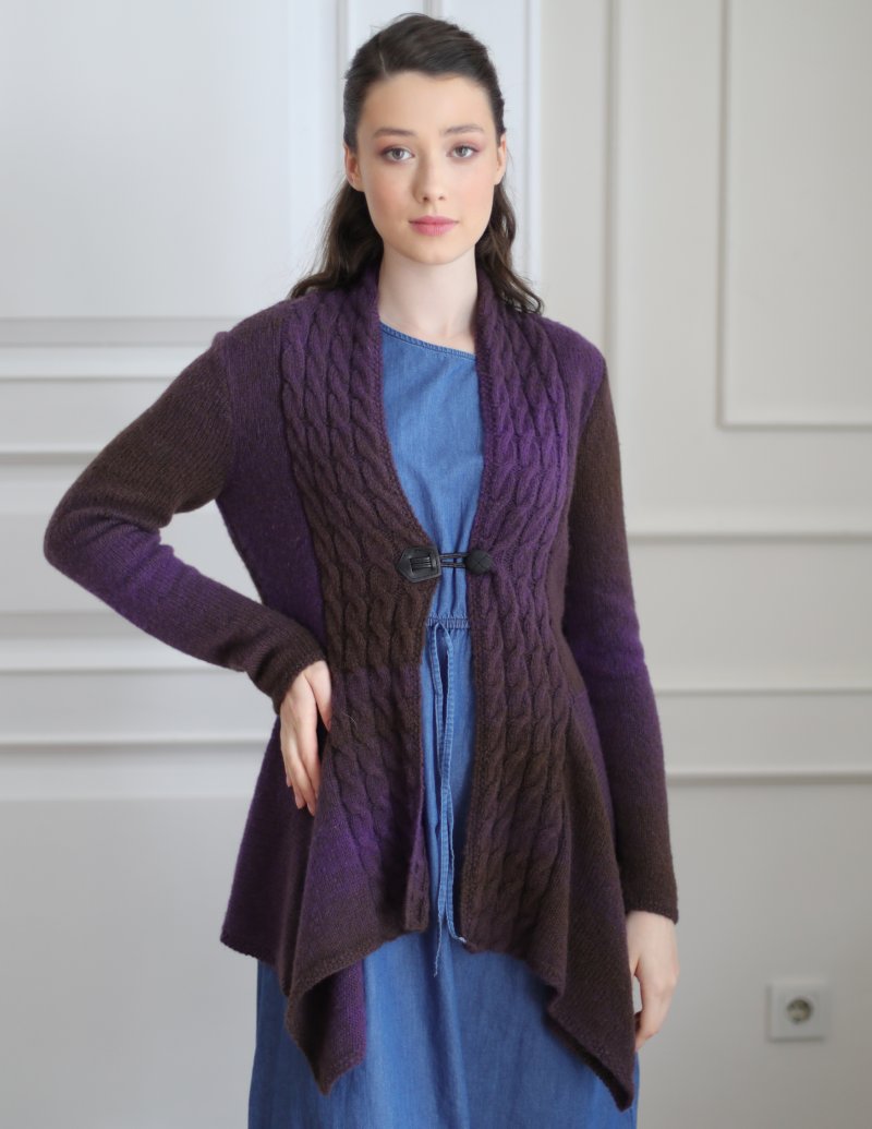 Grace in Autumn Hues by Jody Long Airspun yarn knitting pattern