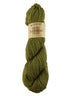 A green skein of Plymouth Homestead yarn