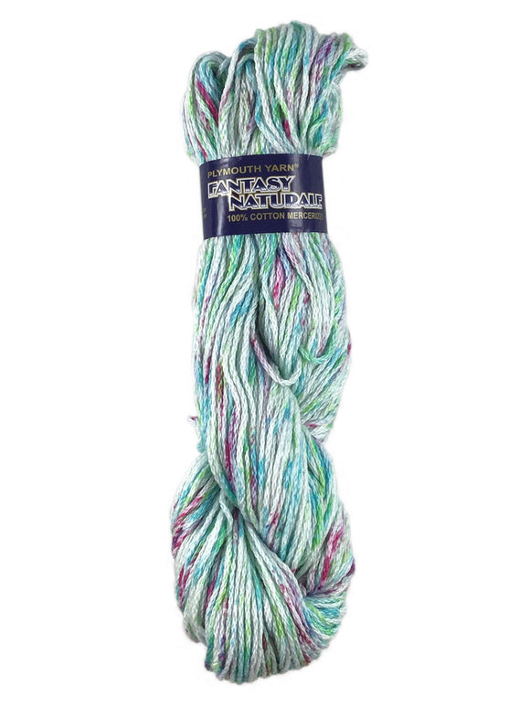 A colorful skein of Plymouth Fantasy Naturale yarn