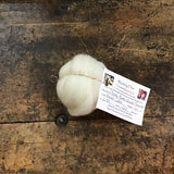 Tronstad Ranch Natural White Border Leicester x Teeswater Roving