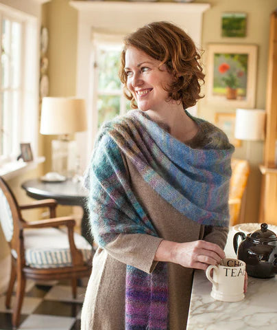 Color Play Mohair Scarf & Wrap by Churchmouse Yarns