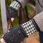 Person wearing mittens