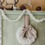 Knitted wreath and garland