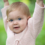 Baby wearing sweater