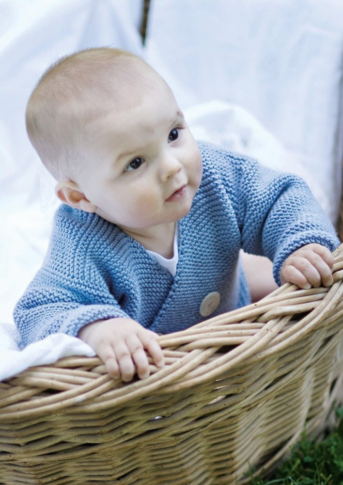 Baby wearing sweater