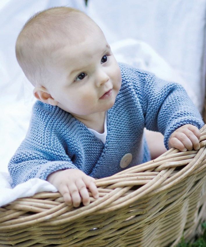 Baby wearing sweater