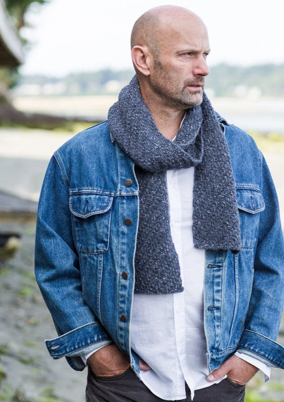 Man wearing scarf