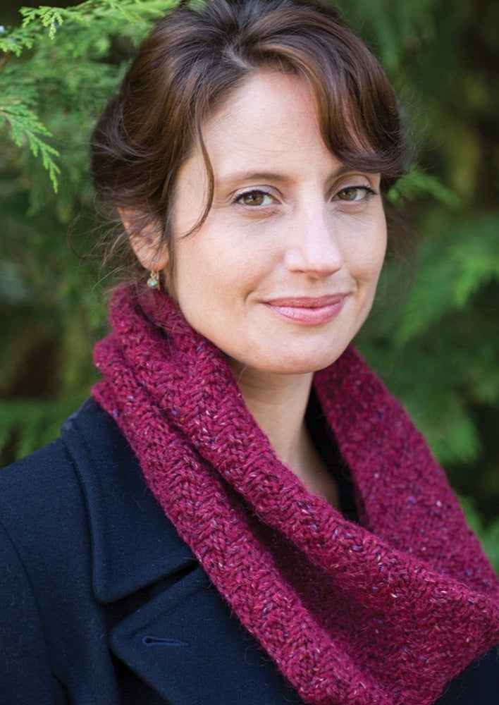 Woman wearing cowl