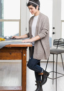 Woman wearing a knitted sweater