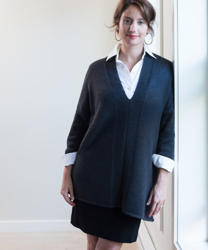 Woman wearing sweater