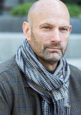 Man wearing scarf