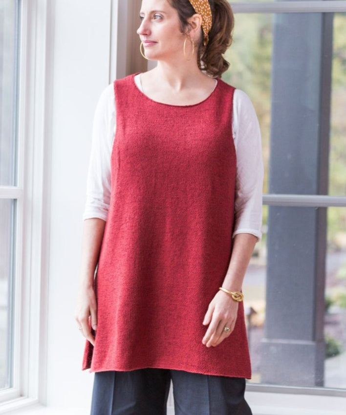 Woman wearing sleeveless pullover