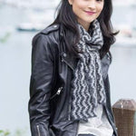 Woman wearing scarf