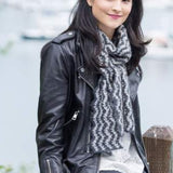 Woman wearing scarf