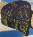Blue and green jackalope hat