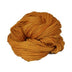 An orange hank of the Mountain Meadow Wool Saratoga yarn collection