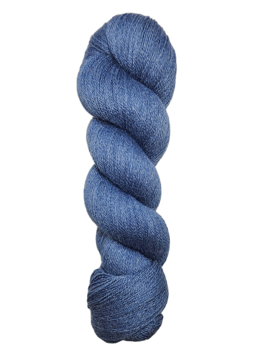 JaggerSpun Zephyr Wool-Silk lace yarn color Blueberry