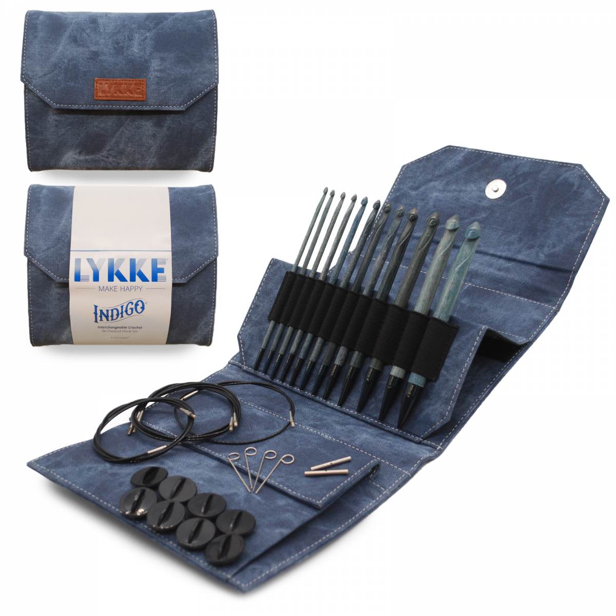 Lykke Indigo Tunisian Crochet Hook set