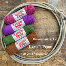  Skeins of Brown Sheep Co. Lamb's Pride Yarn on a wooden surface