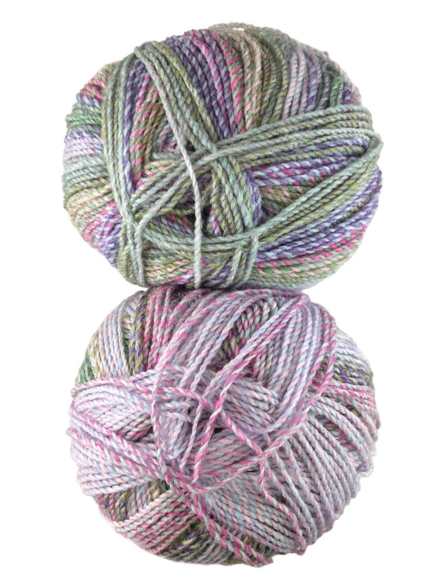 A colorful skein of James C. Brett Marble Chunky yarn