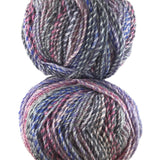 A colorful skein of James C. Brett Marble Chunky yarn
