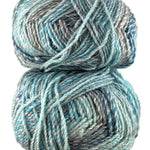 A colorful skein of James C. Brett Marble Chunky yarn