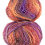 A colorful skein of James C. Brett Marble Chunky yarn
