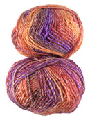 A colorful skein of James C. Brett Marble Chunky yarn