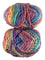 A colorful skein of James C. Brett Marble Chunky yarn