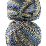 A colorful skein of James C. Brett Marble Chunky yarn