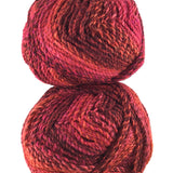 A colorful skein of James C. Brett Marble Chunky yarn