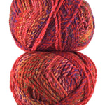 A colorful skein of James C. Brett Marble Chunky yarn