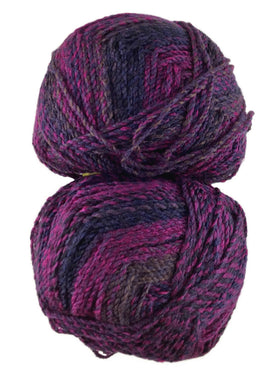 A colorful skein of James C. Brett Marble Chunky yarn