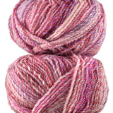 A colorful skein of James C. Brett Marble Chunky yarn