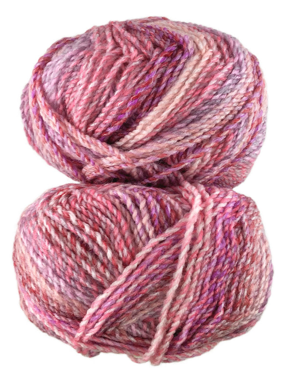 A colorful skein of James C. Brett Marble Chunky yarn