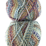 A colorful skein of James C. Brett Marble Chunky yarn