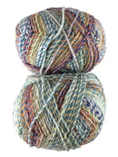A colorful skein of James C. Brett Marble Chunky yarn