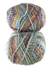 A colorful skein of James C. Brett Marble Chunky yarn