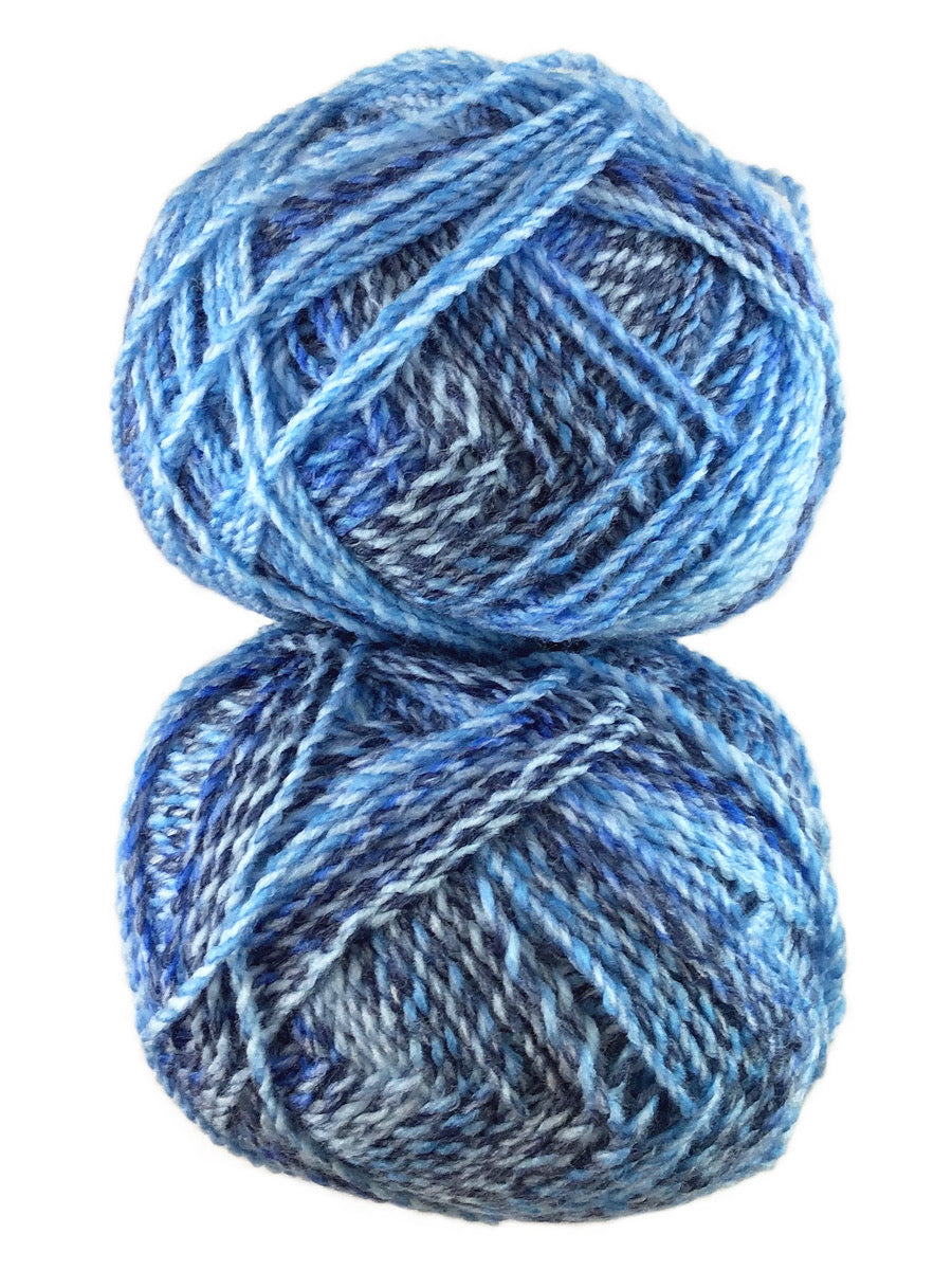 A colorful skein of James C. Brett Marble Chunky yarn