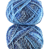 A colorful skein of James C. Brett Marble Chunky yarn