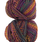 A colorful skein of James C. Brett Marble Chunky yarn