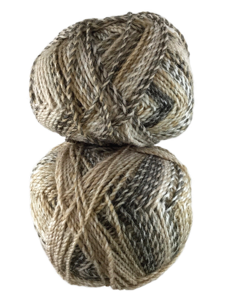 A colorful skein of James C. Brett Marble Chunky yarn