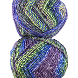 A colorful skein of James C. Brett Marble Chunky yarn