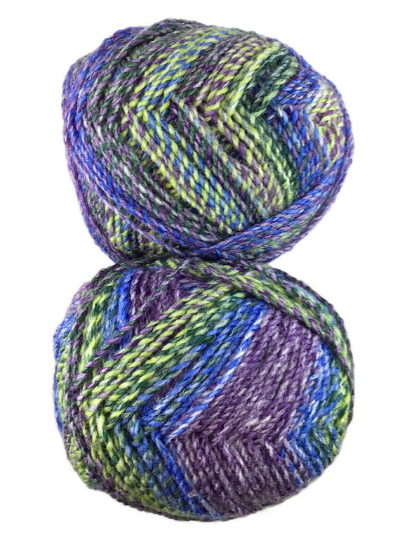 A colorful skein of James C. Brett Marble Chunky yarn