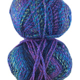 A colorful skein of James C. Brett Marble Chunky yarn