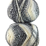 A colorful skein of James C. Brett Marble Chunky yarn